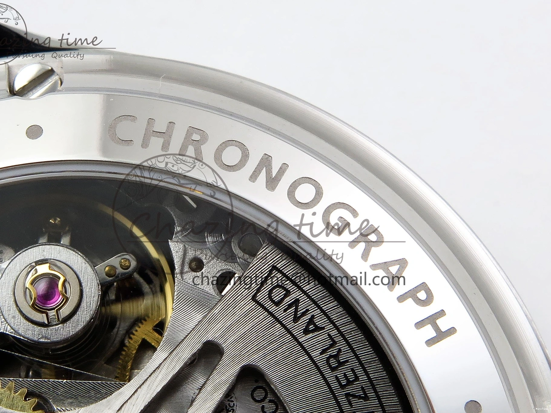 MIROTIME 0502 Portuguese Chrono IW3716 Z+F 1:1 Best Edition White Dial on Gray Rubber Strap A WrinkleFree 7014